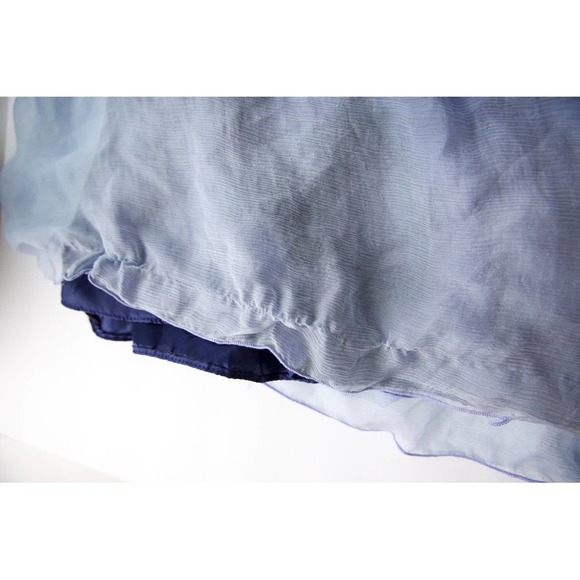 Jovani Strapless Blue and Silver Dress - Picture 15 of 15